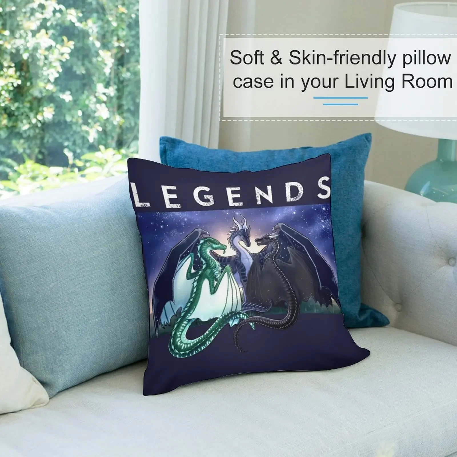 Wings of Fire - Legends Fathom Darkstalker Clearsight Декоративная подушка Наволочки Рождественские