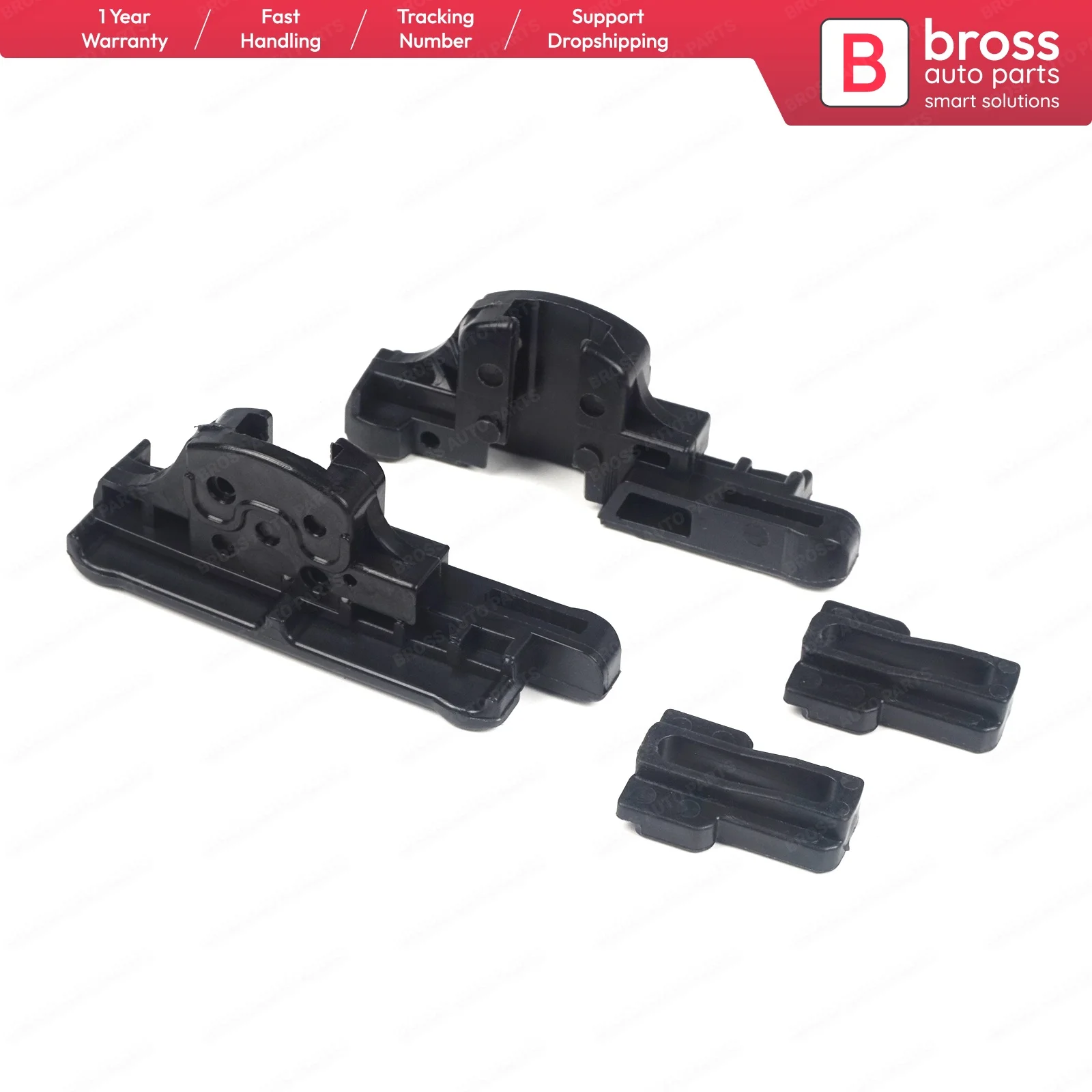 

BSR617 MySky Power Sunroof Sunshade Cable Slider Clip Slideway Ceiling Bracket Set 77368446 77368445 for Jeep Renegade 2015-ON