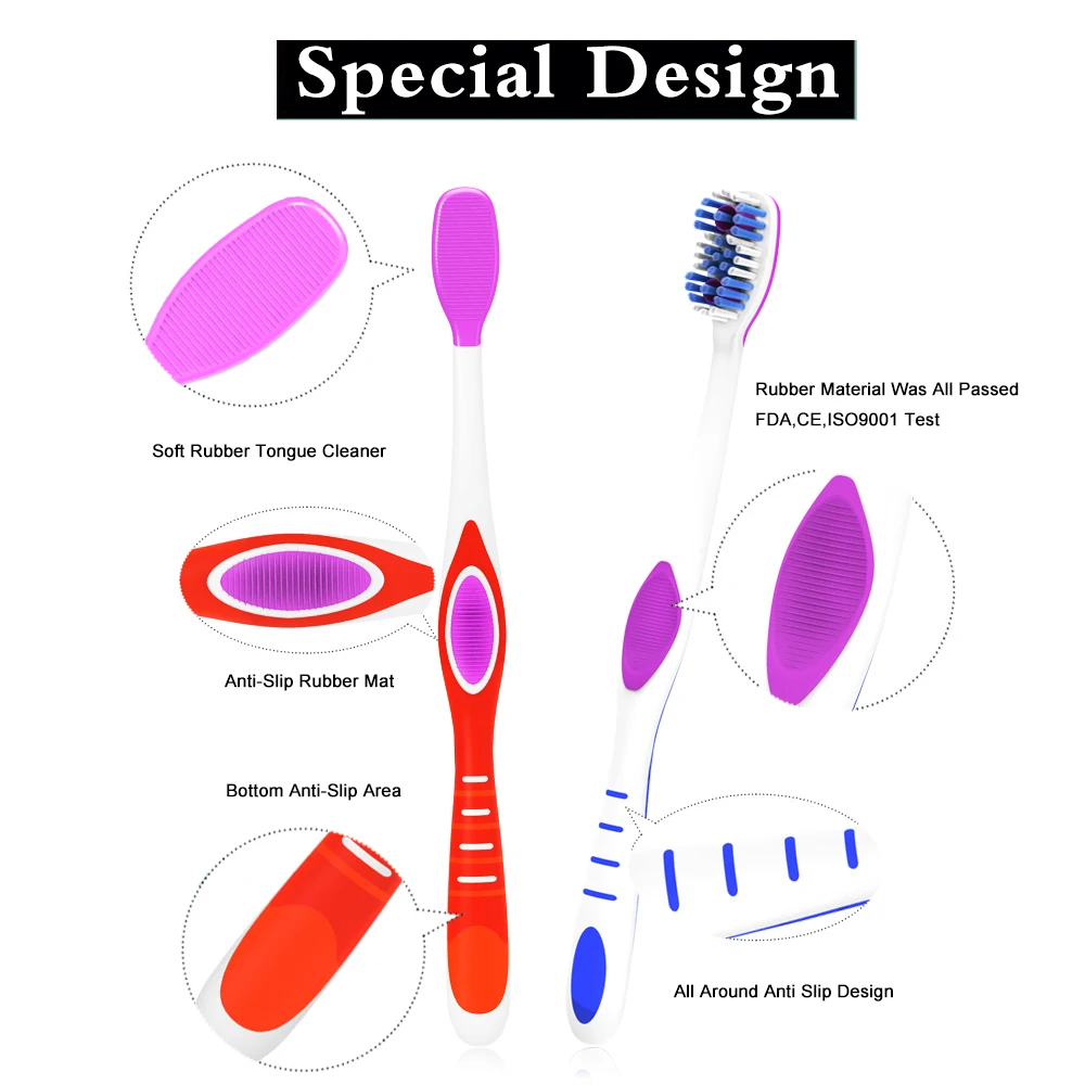 8 шт./лот дешевая сверхмягкая щетина зубная щетка для взрослых средство чистки