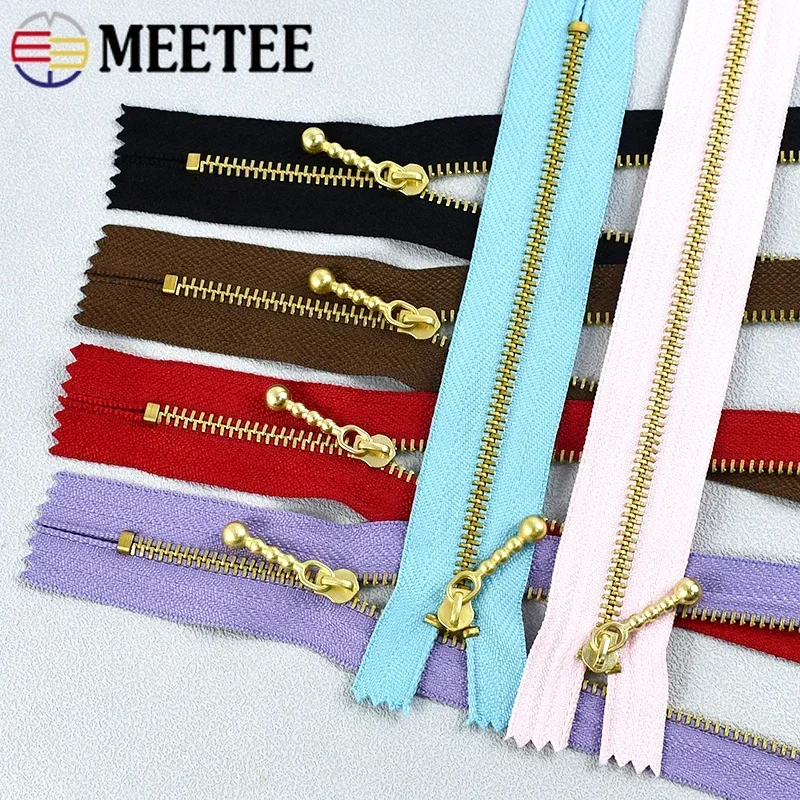 5 шт. Meetee 3 # Швейные металлические молнии 15/20/30/40 см сумка закрытая молния