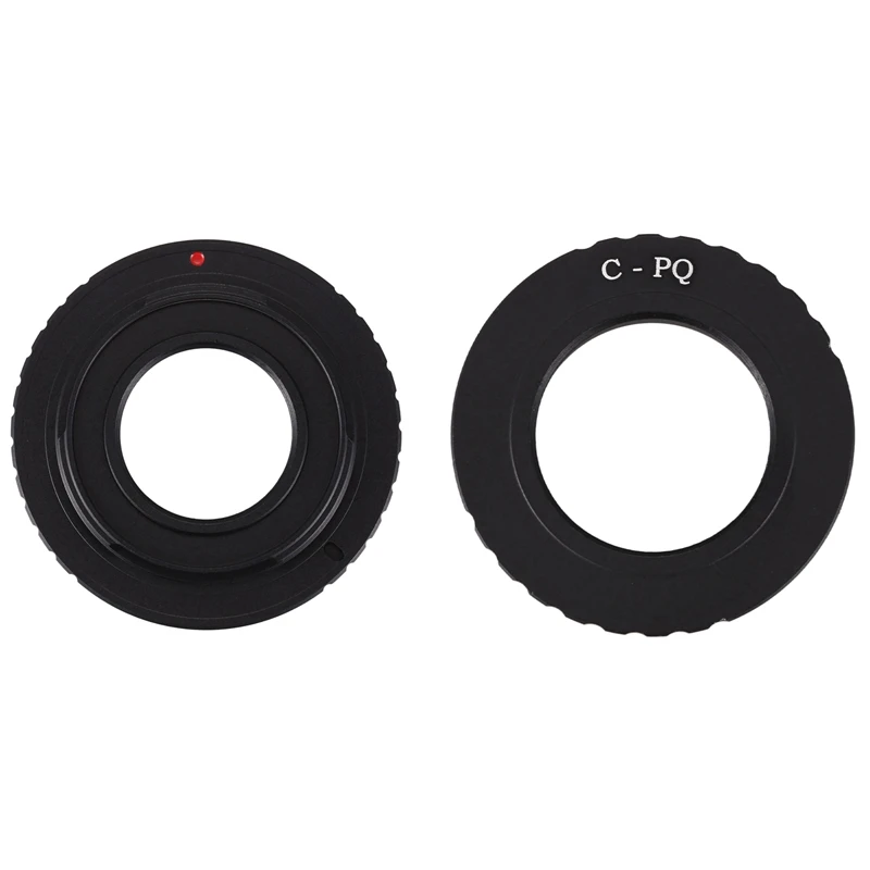 

2 Pcs Black C Lens Adapter: 1 Pcs For Fujifilm X Mount Fuji X-Pro1 X-E2 X-M1 & 1 Pcs For Pentax Q Q7 Q10 Q-S1