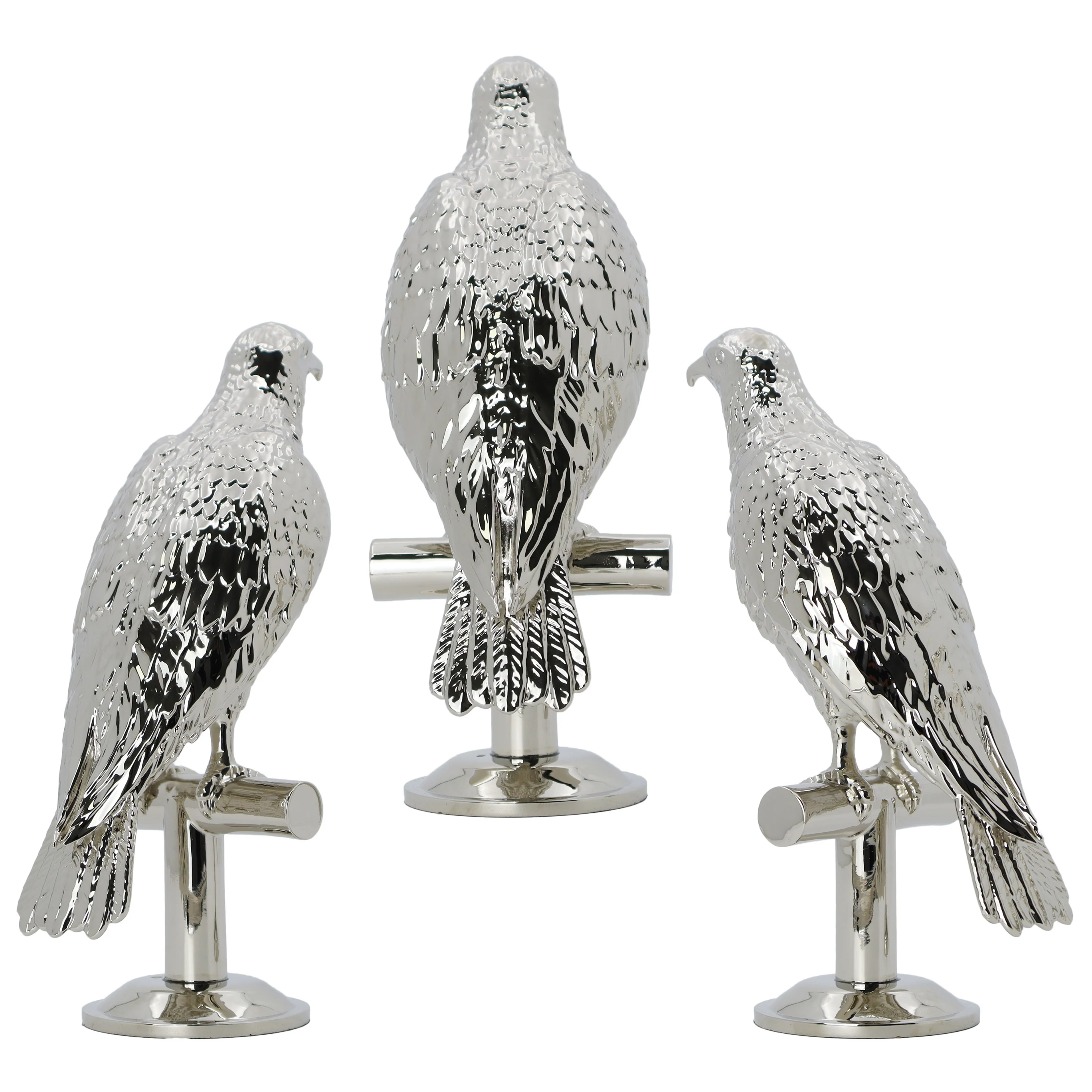 Эксклюзивный заводской заказ высокое качество металлический серебряный орел