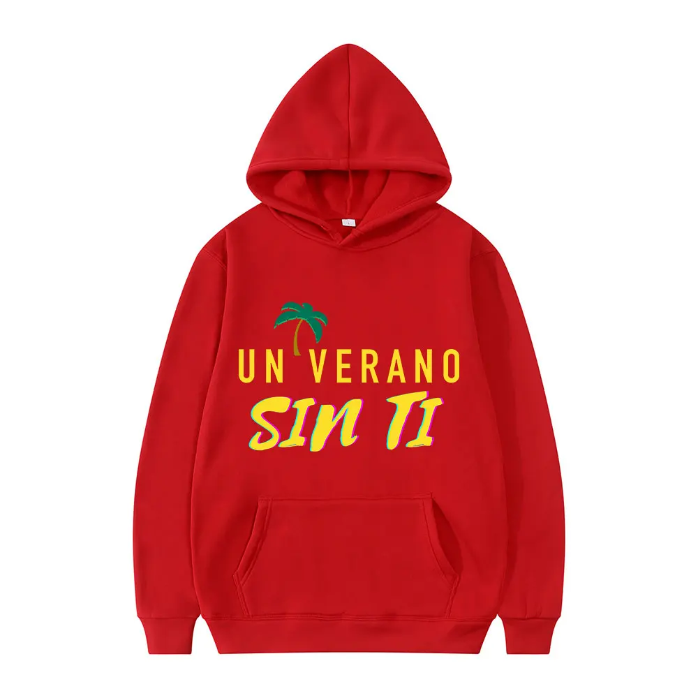 

Худи мужское с принтом музыкального альбома Bad Bunny UN VERANO SIN TI, спортивный костюм в стиле хип-хоп, модная зимняя Популярная Спортивная толстовк...