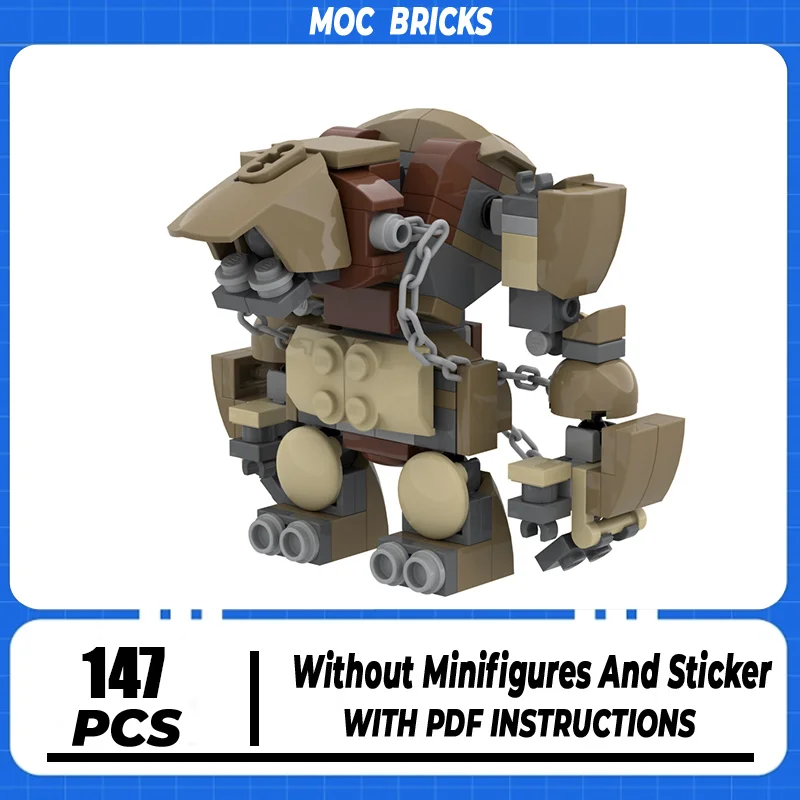 

Moc Building Blocks Magical Rings Movie Scene Siege Olog Cannibal Model Castle Bricks DIY Assembly Street View Toys Gifts