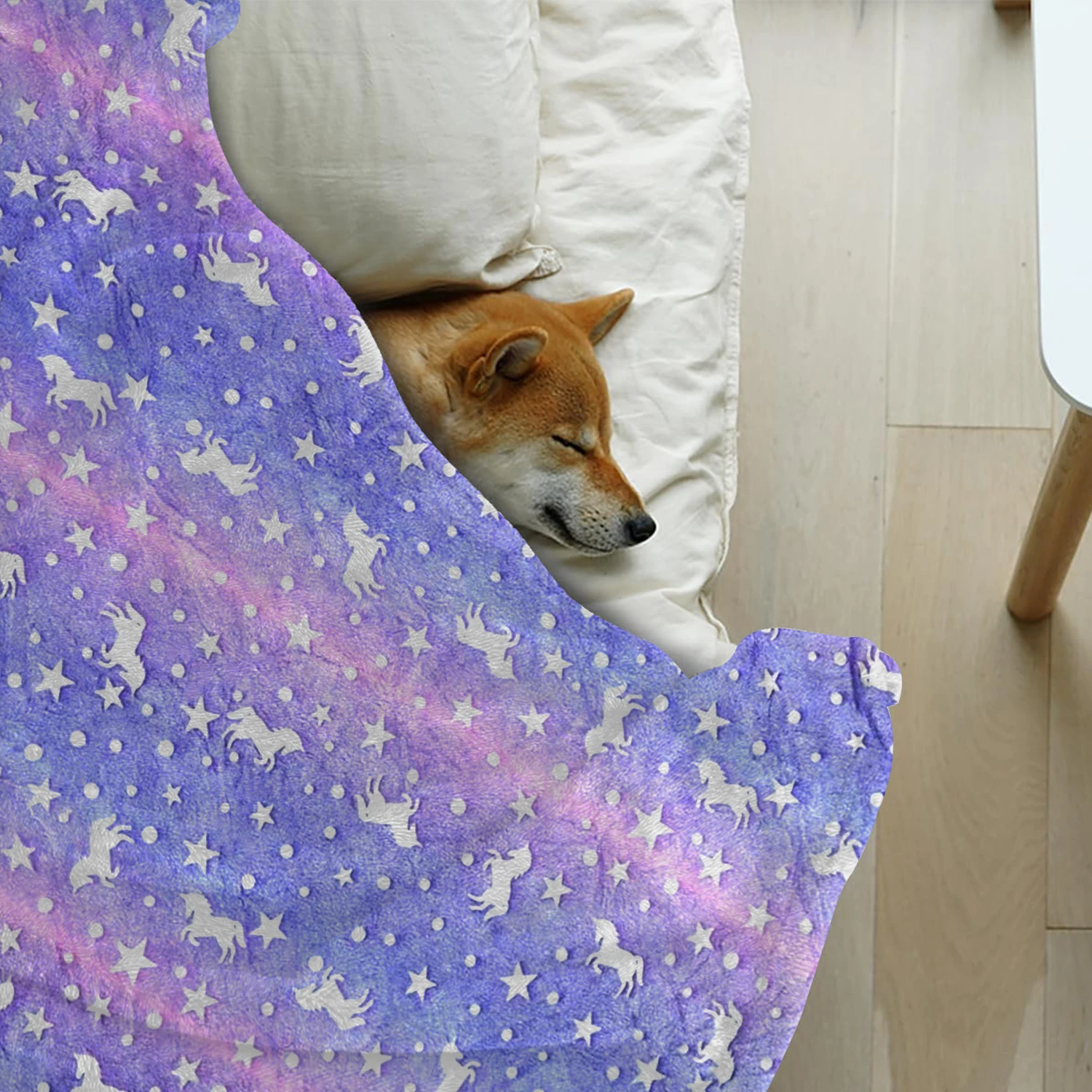 2 Шт. Светящееся В Темноте Плюшевое Одеяло Для Собачьей Кровати И Перчатка