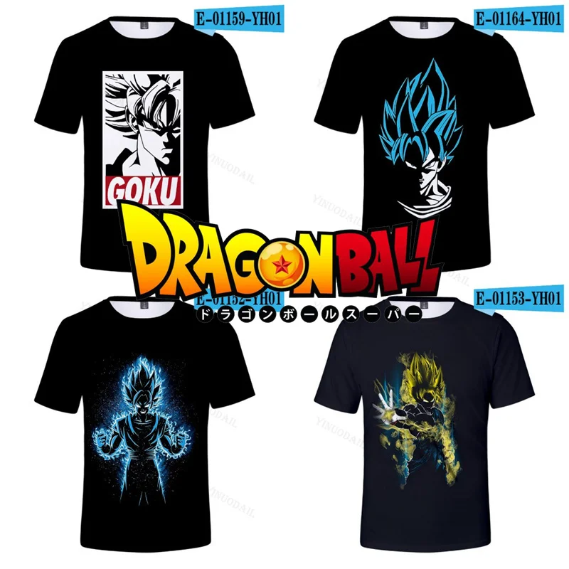 

Vegeta Son Goku Tops Super Saiyan Dragon Ball Z Summer T-shirt Tees Oversized Cool Thin Men Zamasu Outerwear Tops