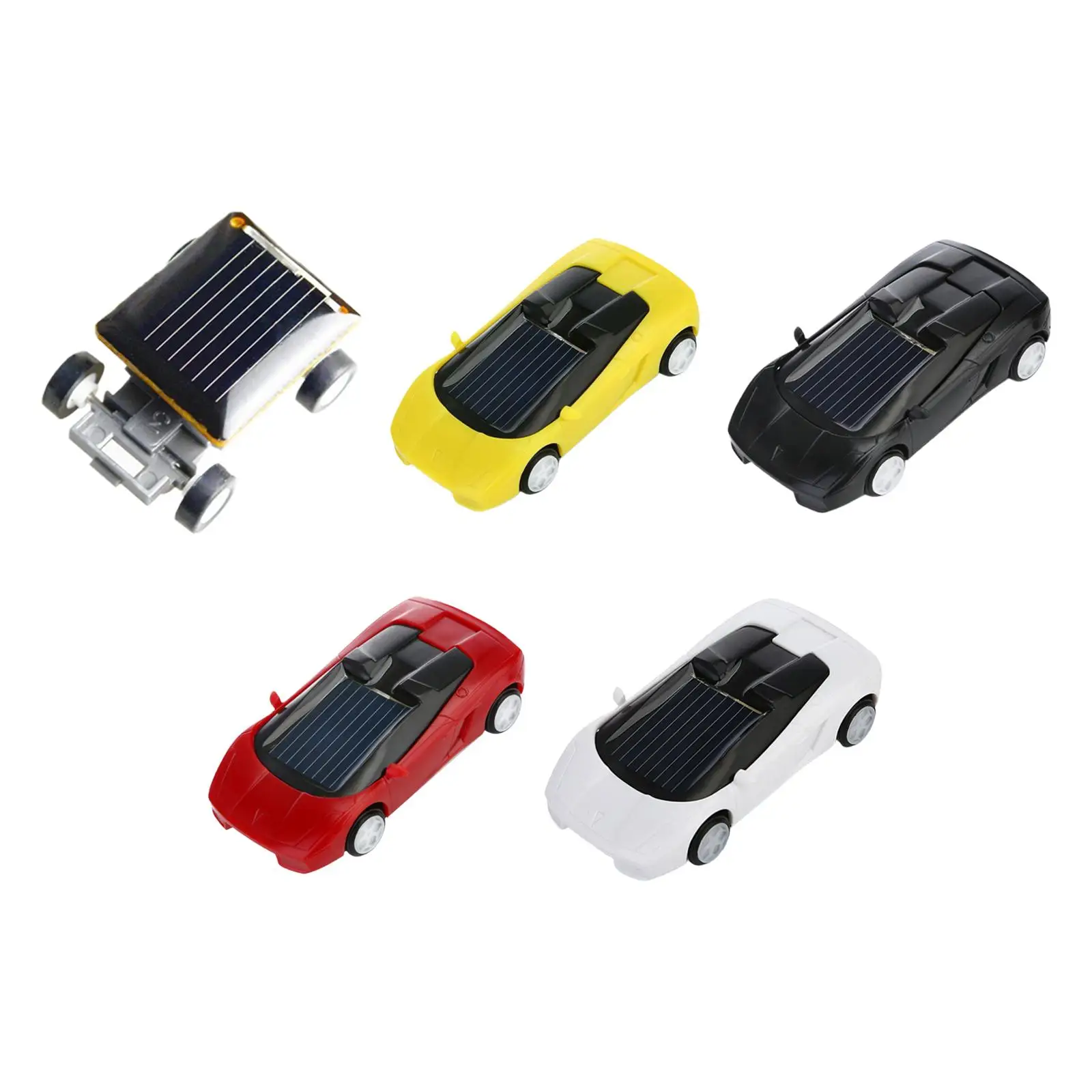 

1PC Mini ABS Educational Smallest Model Vehicle Solar Powered Car Toy for