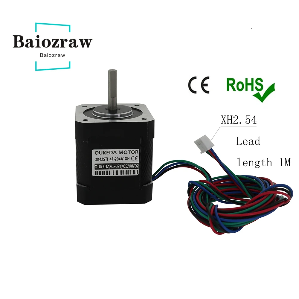 

Baiozraw Motor 2A 0.59Nm 42x48mm 4-wire For Voron2.4 Printer for BLV
