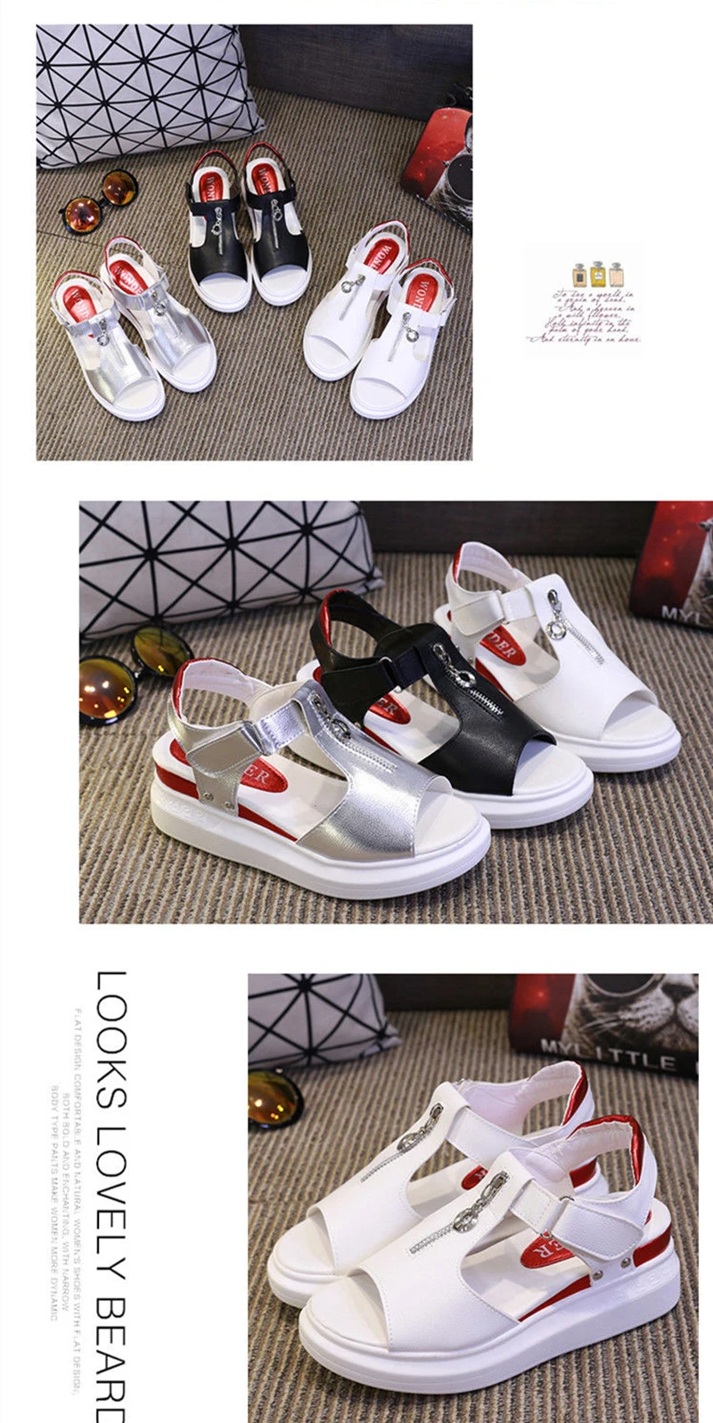 

Женские босоножки на рифленой подошве, спортивные сандалии больших размеров 34-42, летний сезон, 2022