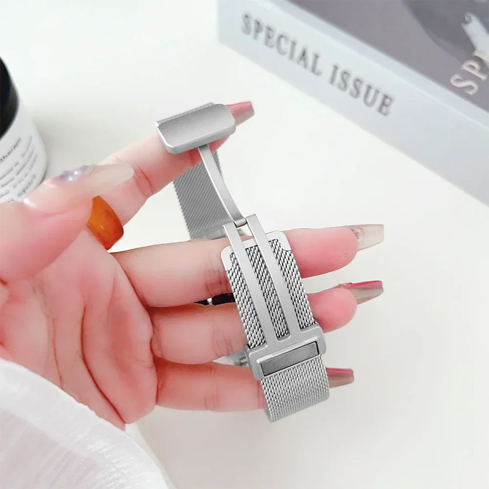 Металлический ремешок с магнитной застежкой для Google Pixel Watch 3 41 мм 45 миланский