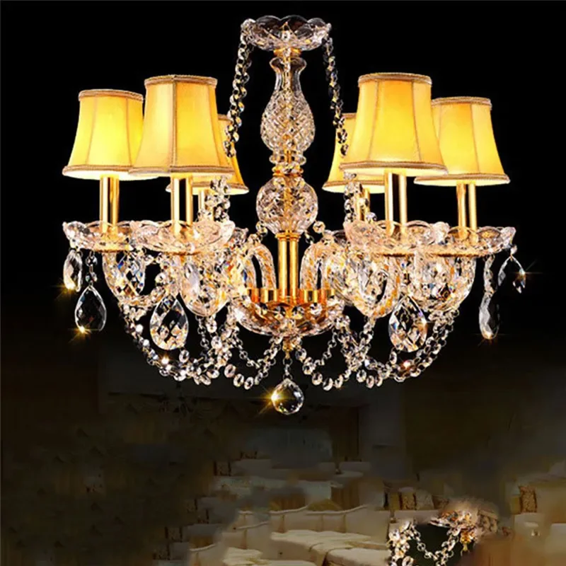 SOFEINA European Luxury Crystal Pendent Lamp Living Room Restaurant Bedroom Villa Hotel Clothing Store Beauty Salon Chandelier