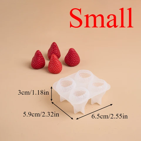 Набор для свечей с ароматом клубники, силиконовая форма