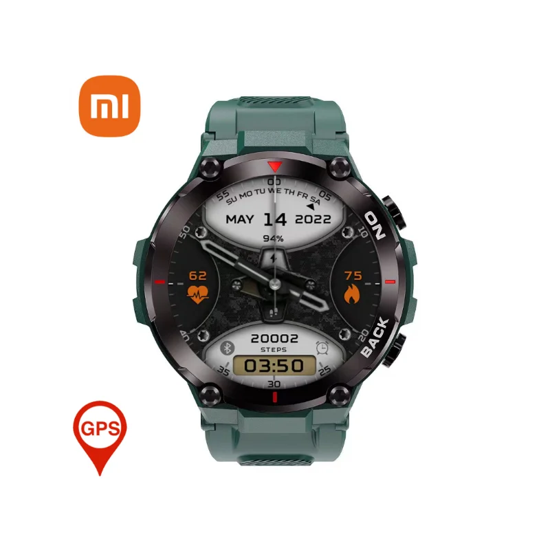 

Смарт-часы Xiaomi с GPS, мужские спортивные наручные часы с фитнес-трекером и пульсометром, водонепроницаемые Оригинальные Смарт-часы