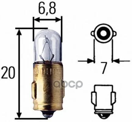 8gp 002 066-241_лампа Накаливания! 24v 3w Ba7s Din72601daf HELLA арт. 8GP 066-241 |
