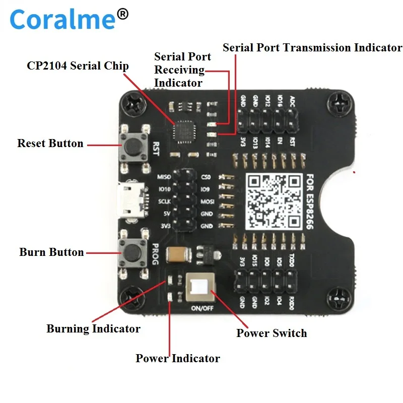 Версия ESP8266 для диагностики и скачивания | Электронные компоненты принадлежности