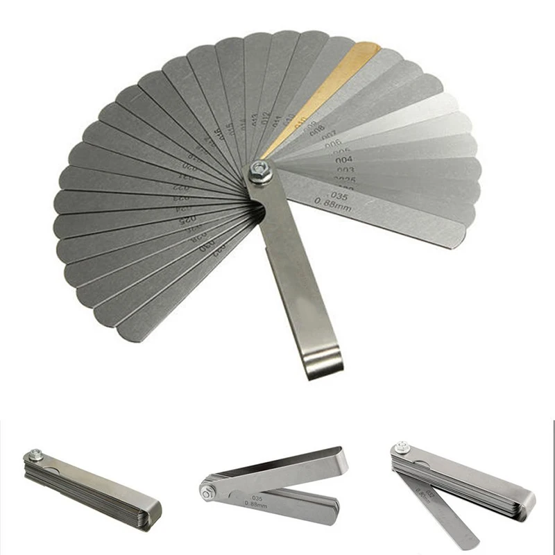 

1 Set For Metric Measuring 32 Blade Feeler Gauge Dual Reading Combination Ruler Stainless Steel Measuring Tool