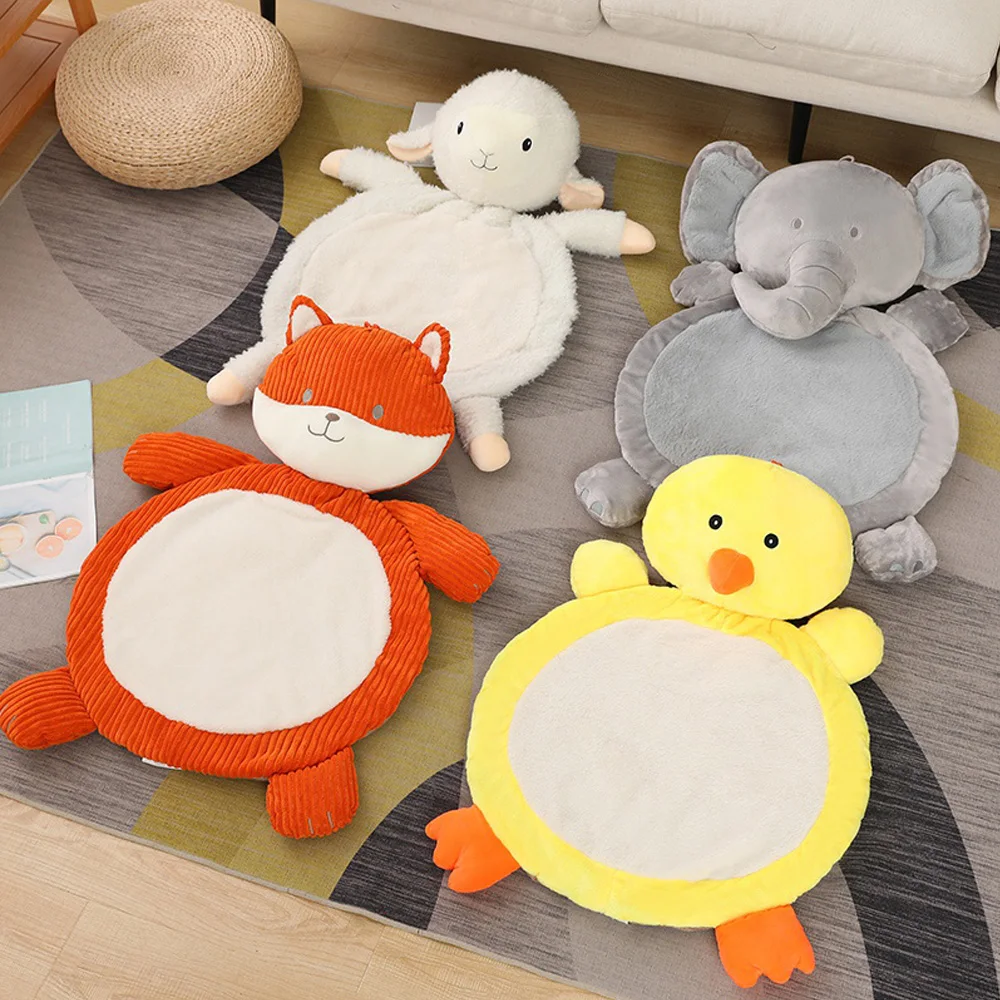 

Cute Cartoon Elephant Duck Fox Sheep Carpet Children's Room Floor Decoration Pets Playmat Plush Blanket Baby Play Crawling Mats