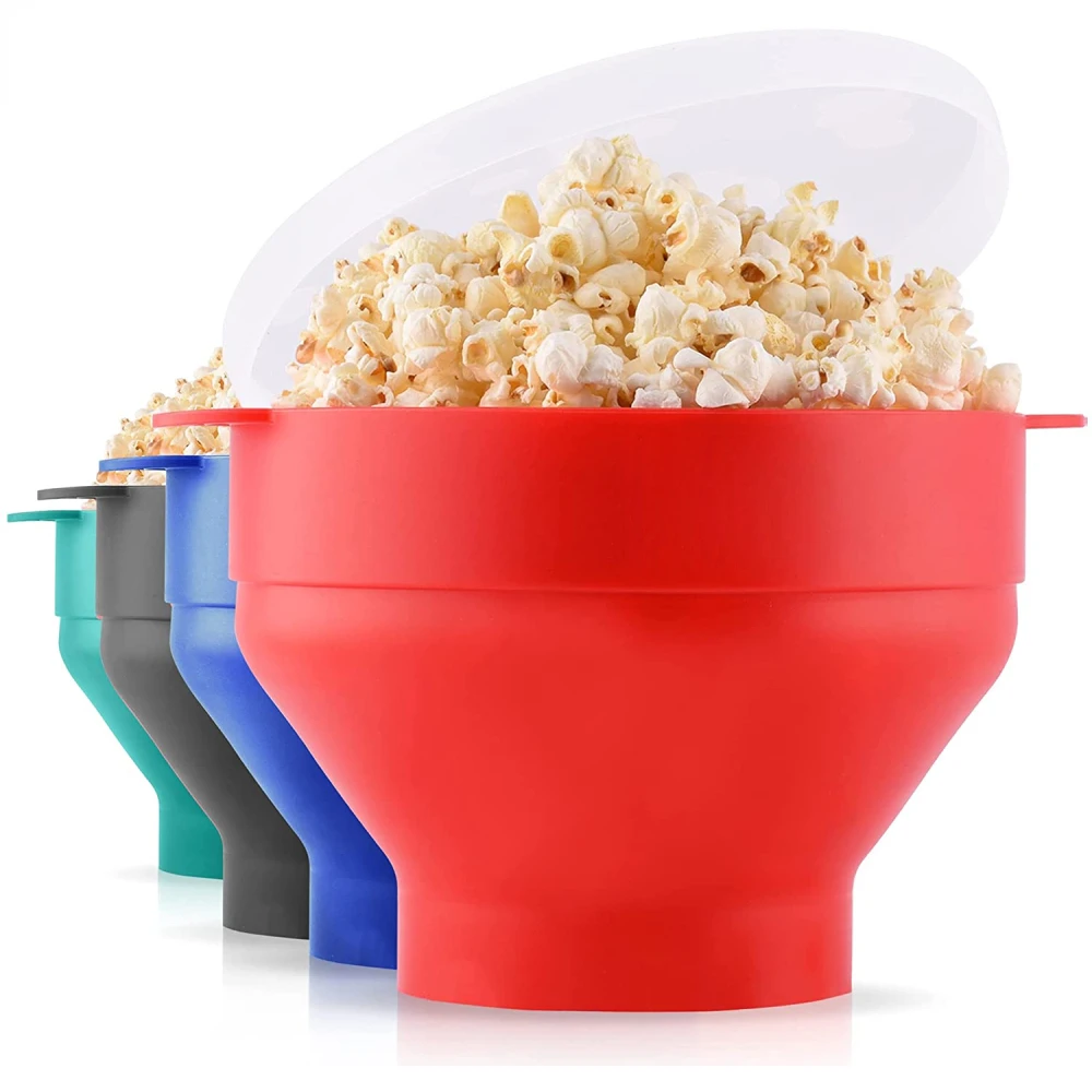 

BPA Free Silicone Popcorn ContainerFOOD GRADE DIY Silicone Microwave Popcorn Maker Bucket As Seen On Collapsible Bowl