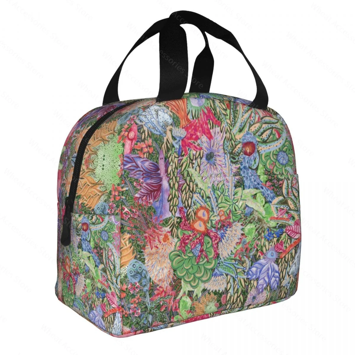 

New Theflowers Insulated Lunch Bag Outdoor Picnic Waterproof Refrigerated Insulated Lunch Box Women