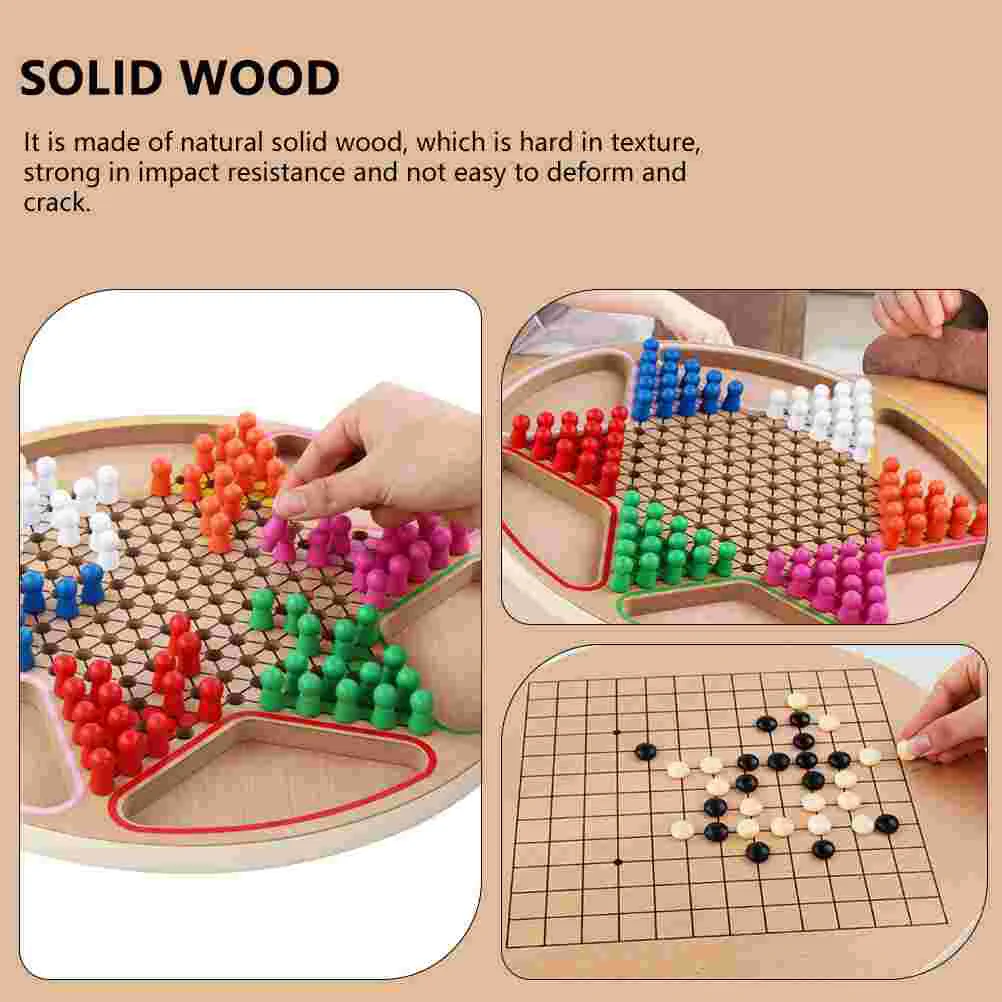 Коробка шашки нарды детская настольная игра деревянная игрушка Gobang