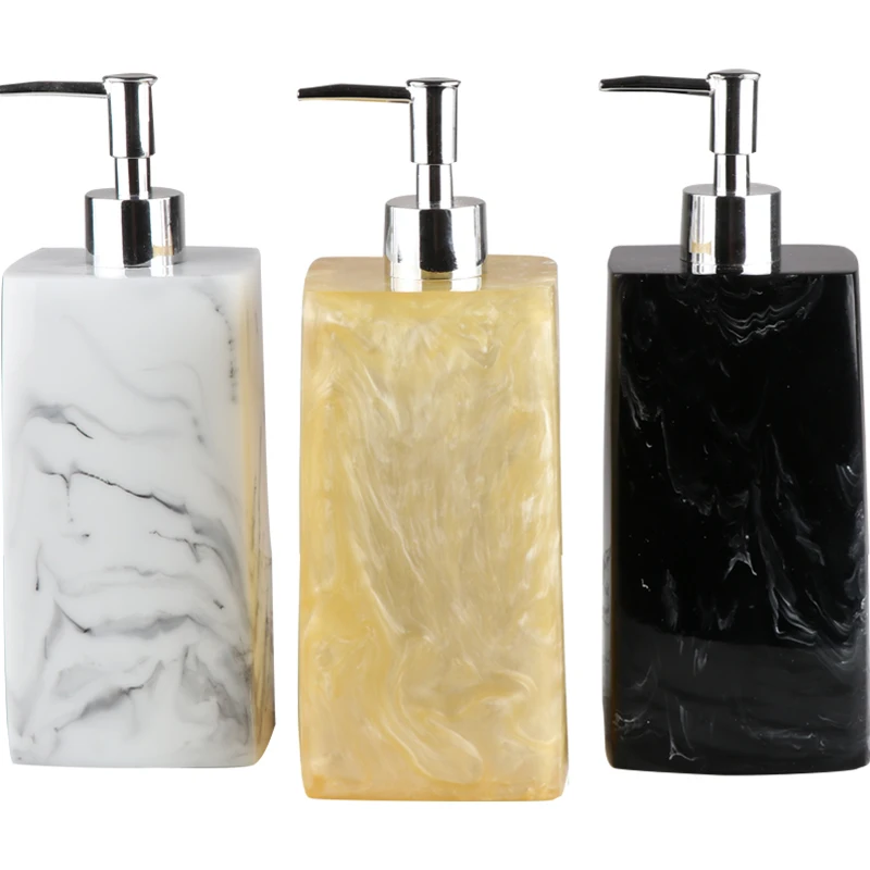 

500ml /800ml Travel Resin Square Bottle Dispenser Soap Lotion Shower Gel Empty Bottle Bathroom Liquid Dispenser for Soap W4450