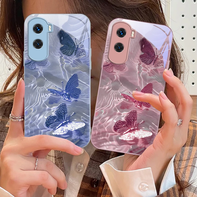 Lucky Butterfly White для Honor 200 90 8X 9X Pro Lite P50 P40 Nova 10 11i P60 Magic4 6 Mate 20 50 Чехол телефона из