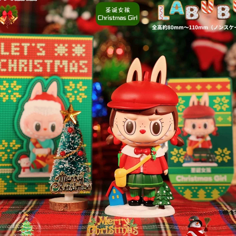 Новая серия Labubu Box слепая коробка загадочная Kawaii модель рождественской атмосферы