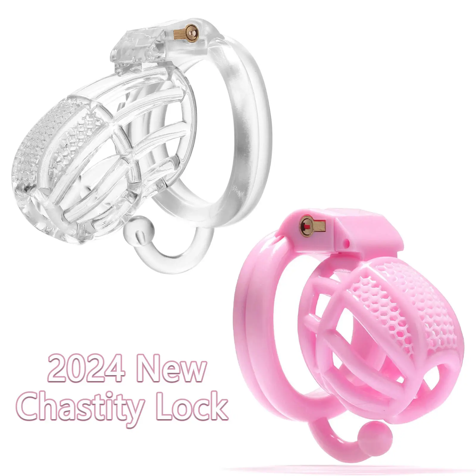 Новое мужское устройство целомудрия с замком пены и крючком сетчатая сотовая