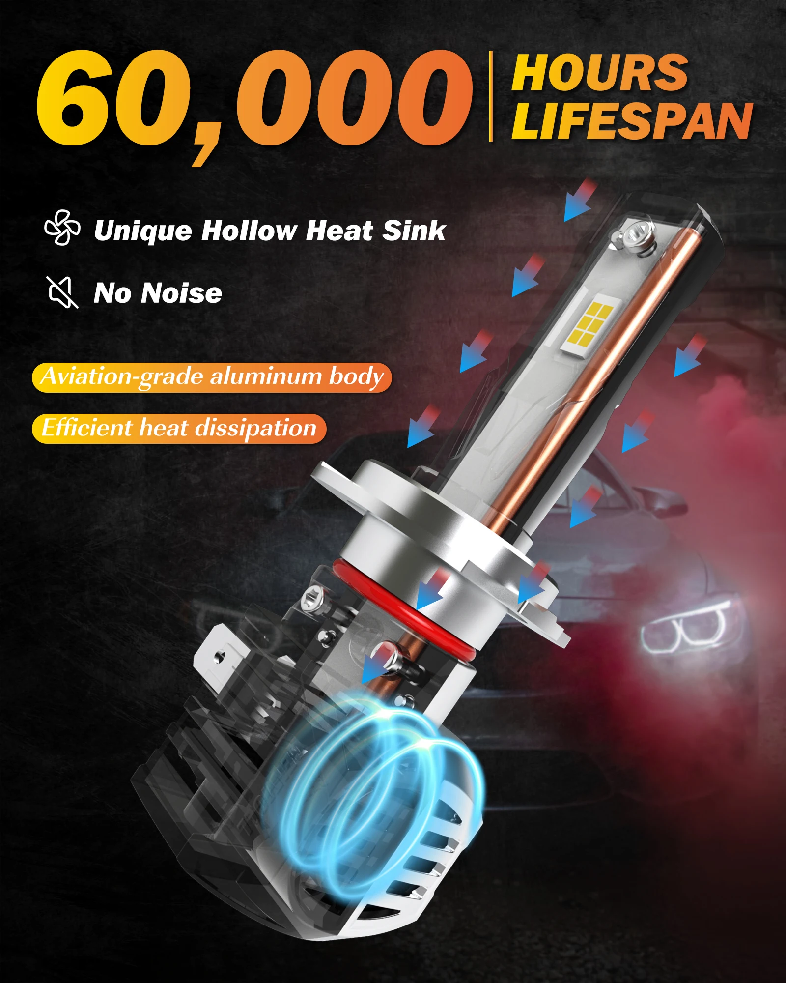 2 шт. Автомобильные светодиодные лампы Canbus 6000 лм 2005 к