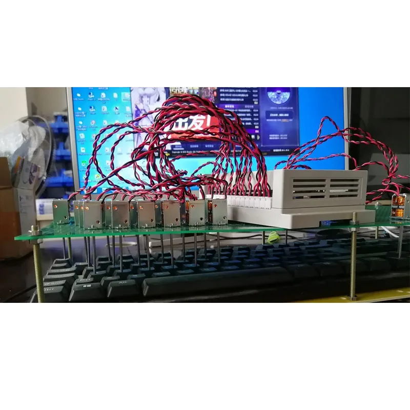 

24-channel Physical Clicker Automatically Press the Keyboard Mechanical Arm Keyboard Clicker