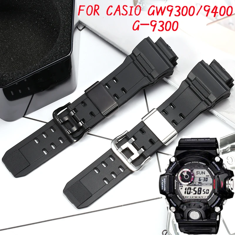 Resin Watchband Fit For Casio G-Shock GW9400 GW9300 Men Waterproof Strap Stainless Steel Loop Rubber Bracelet Watch Accessories