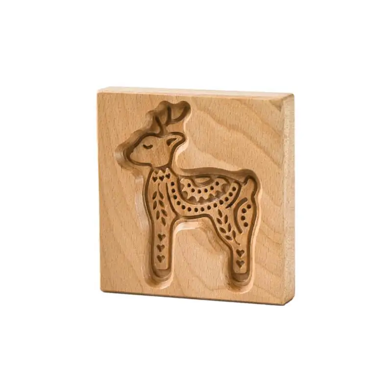 

Reindeer Biscuit Mold Press Snowflake Christmas Reindeer Shape Cookie Tools Mould Biscuit Press Icing Set Stamp Mold Cake Decor