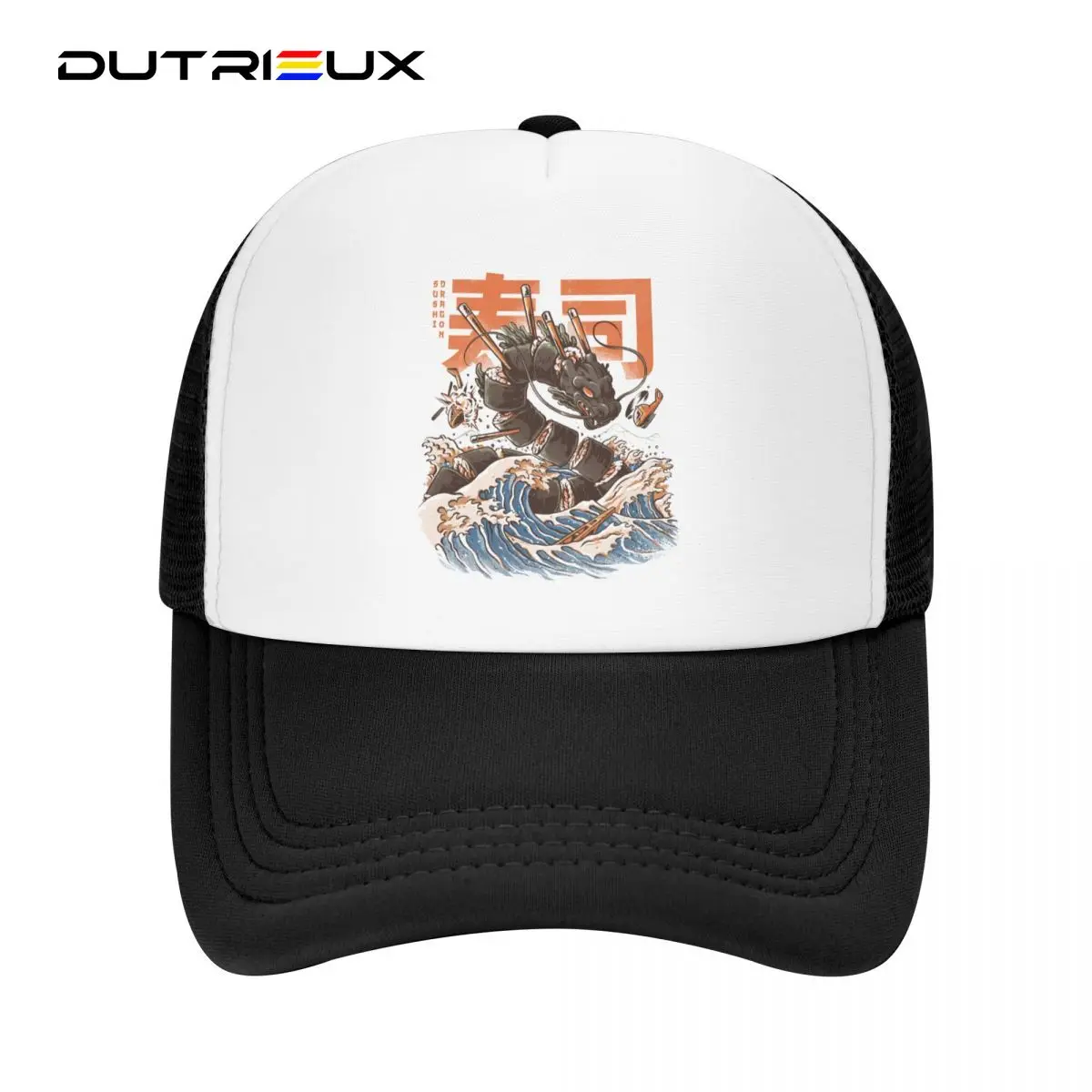 

Custom Great Sushi Dragon Baseball Cap For Men Women Breathable Wave Off Kanagawa Trucker Hat Sports Snapback Caps Sun Hats