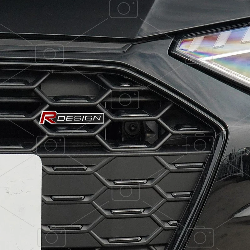 Фото Металлический корпус автомобиля R Дизайн логотипа Наклейки Решетка Значок Багажник Эмблемы Наклейка Для V70 V60 C30 XC40 XC60 C70 S60 XC90 XC70 Аксессуары №5