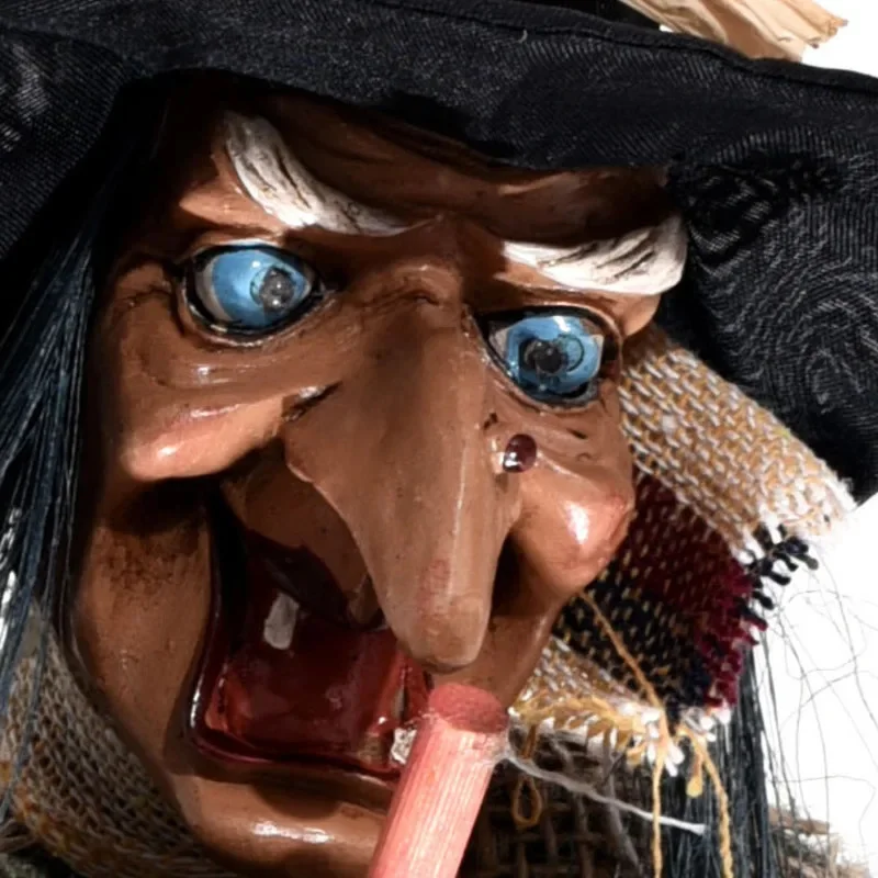 Электрическая игрушка на Хэллоуин страшная метла ведьма стиваль бар украшение