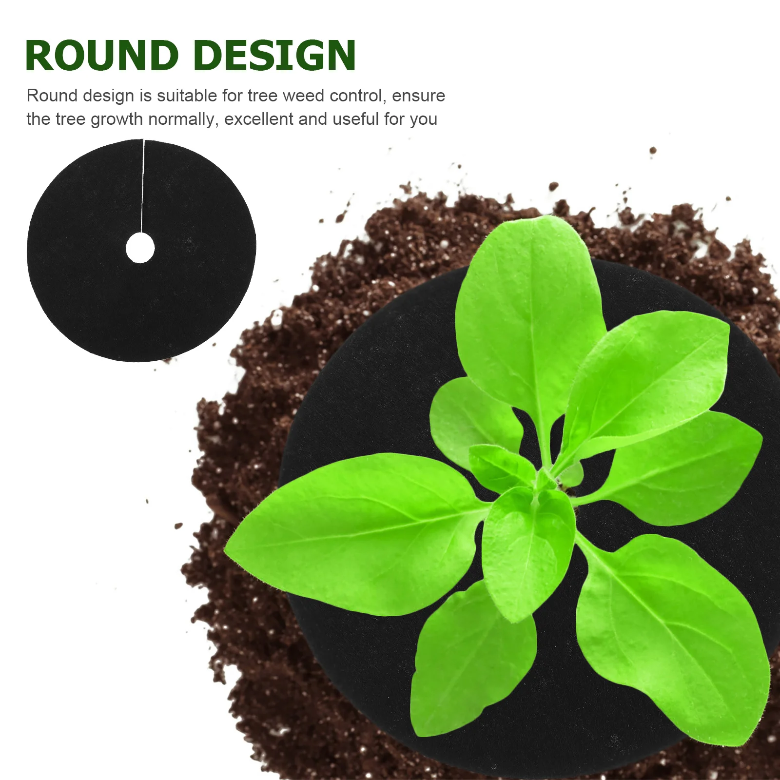 20pcs Gardening Weed Control Cloth Ring Non-woven Tree Protector |