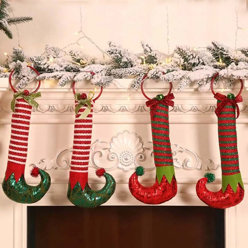 

Window Pendants Cartoon Elf Foot Knocker Hanging Xmas Party Supplies DIY Gifts Christmas Decoration Pendant Ornaments