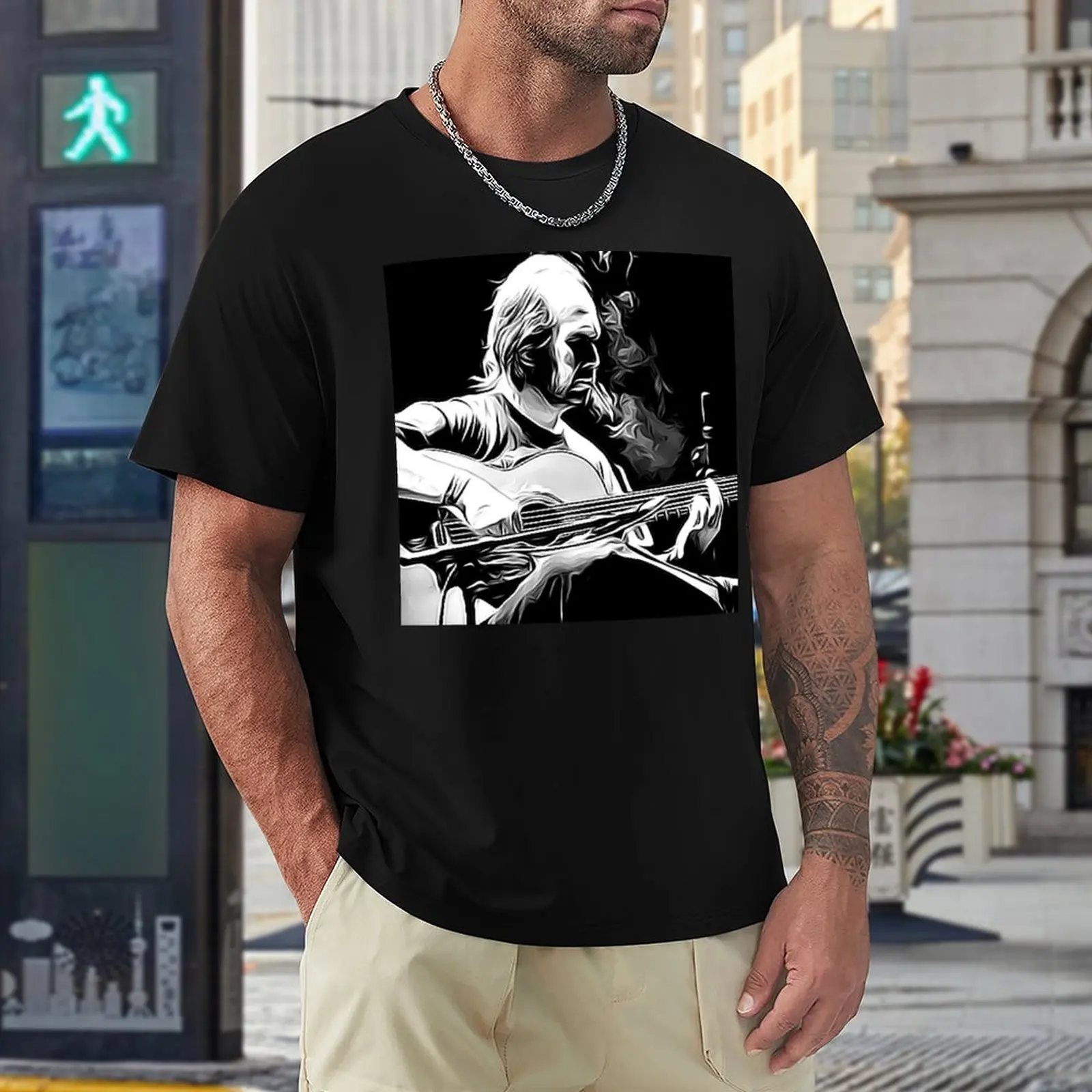 

Paco De Luc%C3%ADa Flamenco Legend Graphic Cool Top Tee High Grade Activity Competition USA Size