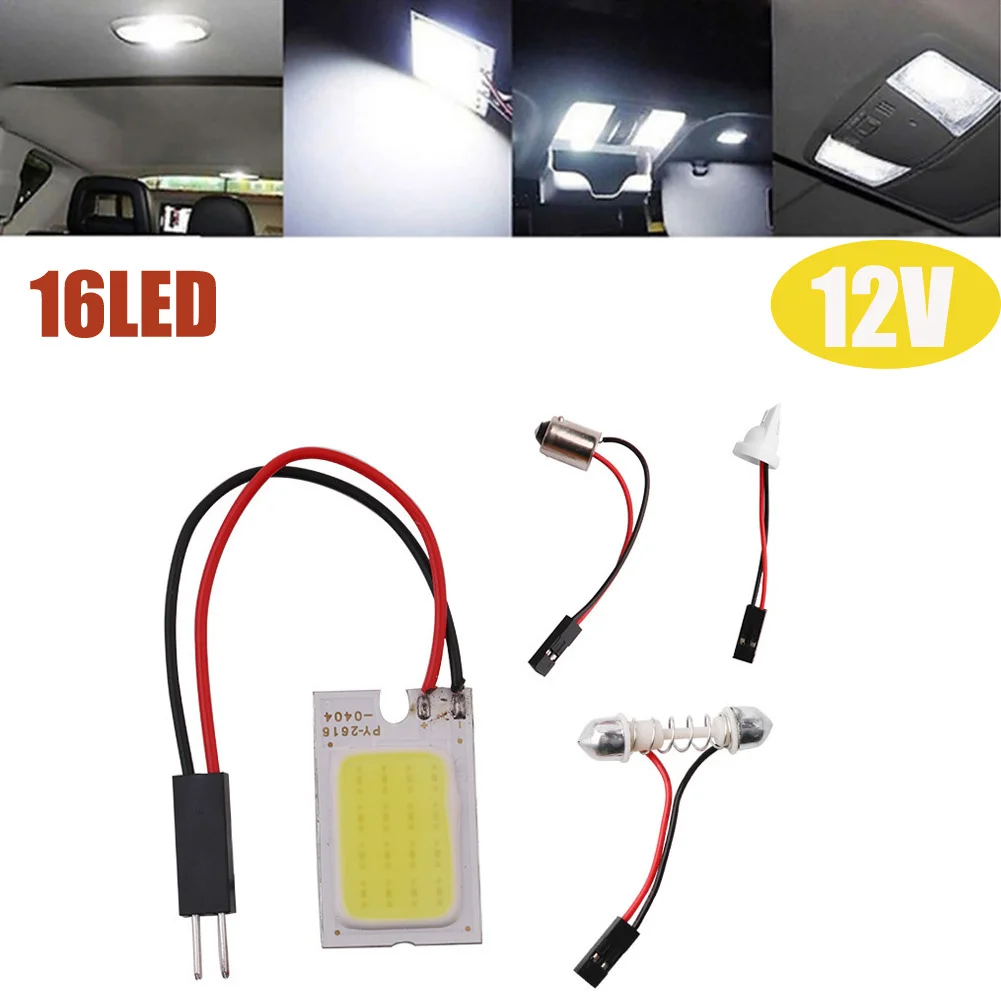 

Cabin Light COB LED Light Panel Low Power Consumption Super White 16/24/36/48 Piece Of Chip T10 C5w Ba9s Socket