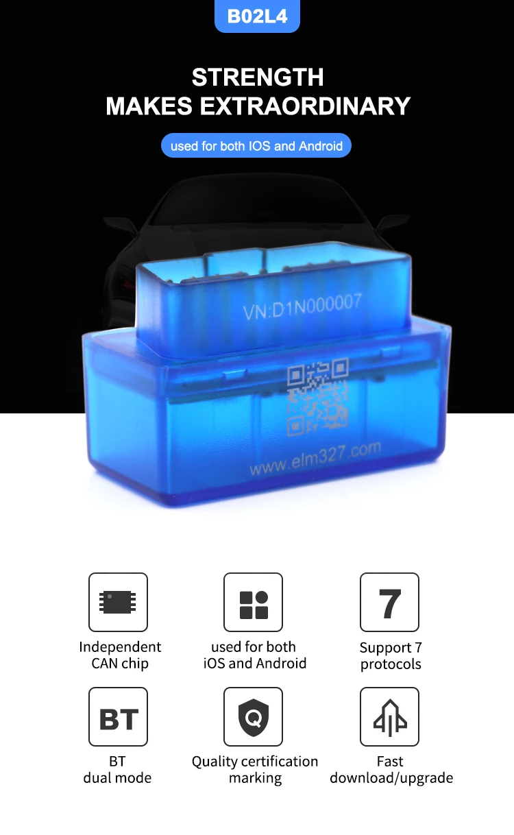 Новейший OBD2 автомобильный считыватель ELM327 V2.1 Bluetooth-совместимый 4 0 Мини ELM 327 2 1