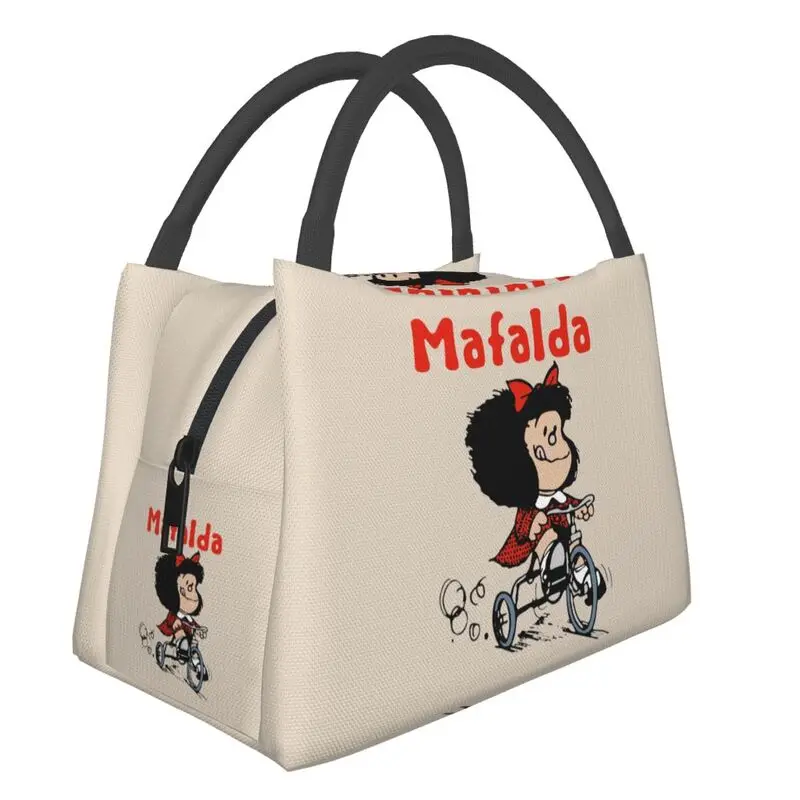 

Сумка для обеда Mafalda на 3 колесиках женская, теплое изолированное Сумочка для обедов для офиса и путешествий, на заказ