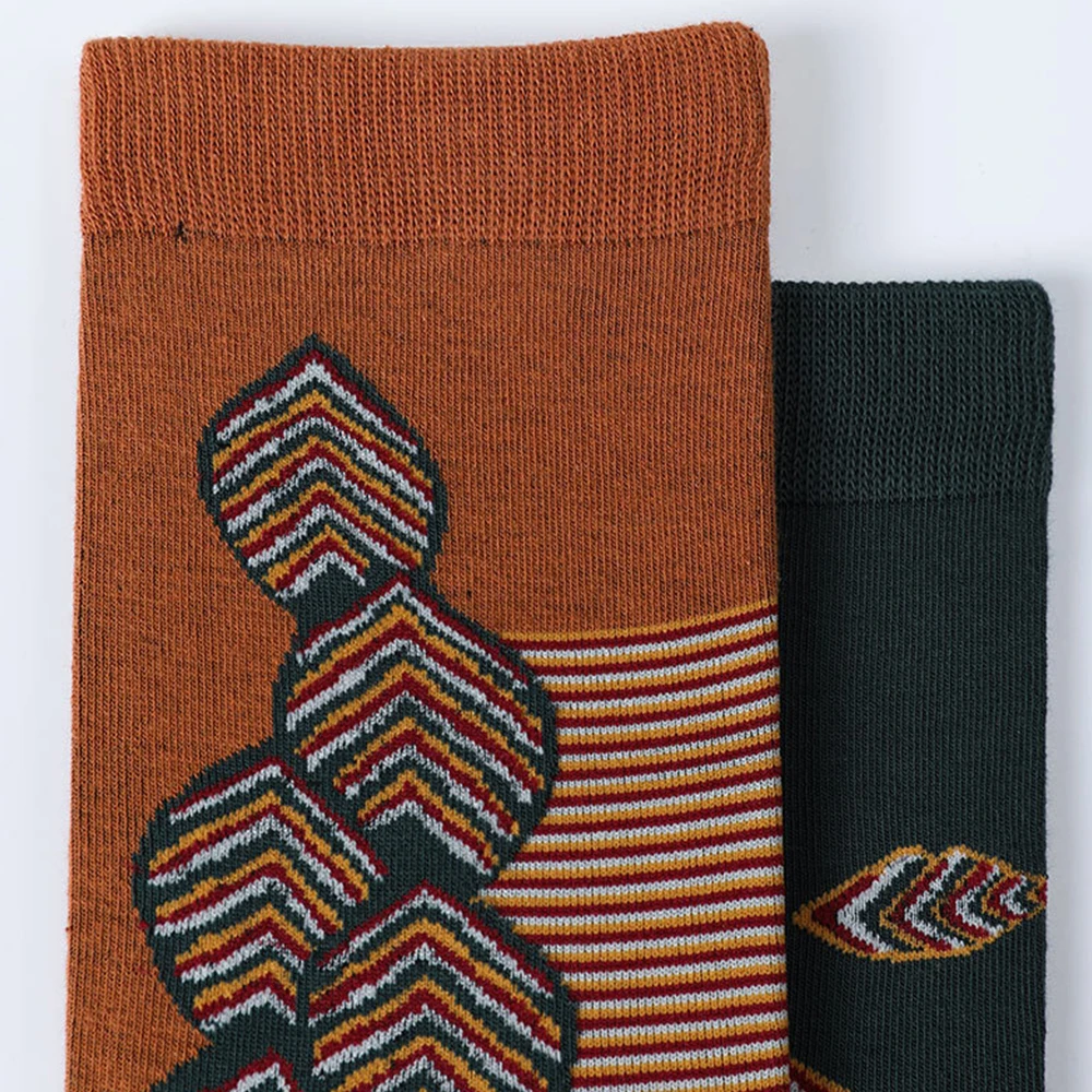 3Pairs Vintage Striped AB Socks Japanese Harajuku High Quality Cotton Women Sock Fashion Casual Sports Cycling Mid Tube Men Sock