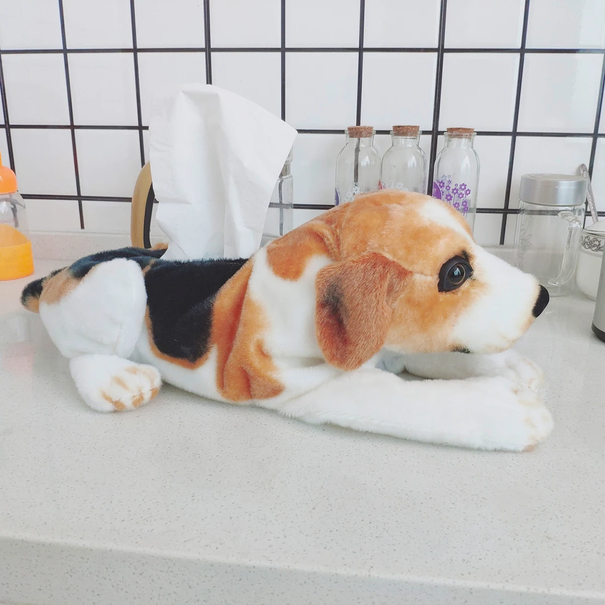 

Plush Simulation Dog Personality Cartoon Dalmatian Tiger Tissue Box Practical Tissue Box Cover Tissue DIY Creative Birthday Gift