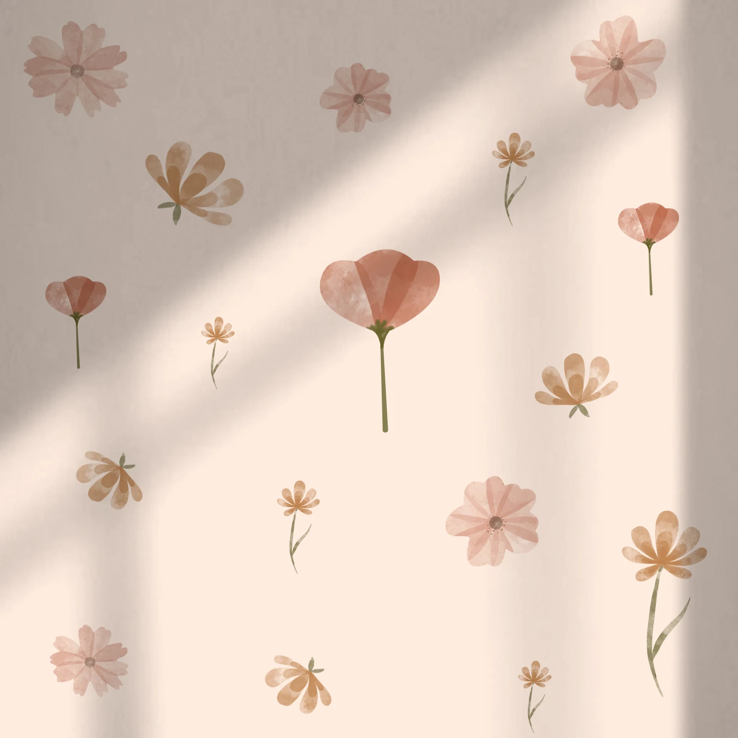 Funlife®Цветочные Переводные картинки в стиле бохо, самоклеящиеся наклейки для детской комнаты Funlife®Цветочные Переводные картинки в стиле бохо, самоклеящиеся наклейки для детской комнаты