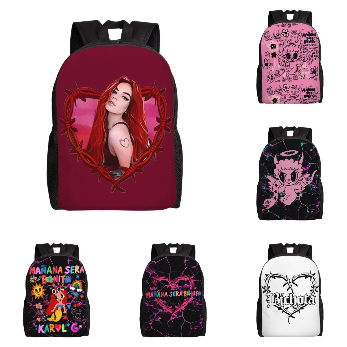 2024 модные Karol G рюкзаки BICHOTA сезон альбом Тур Merch печать студент унисекс милые