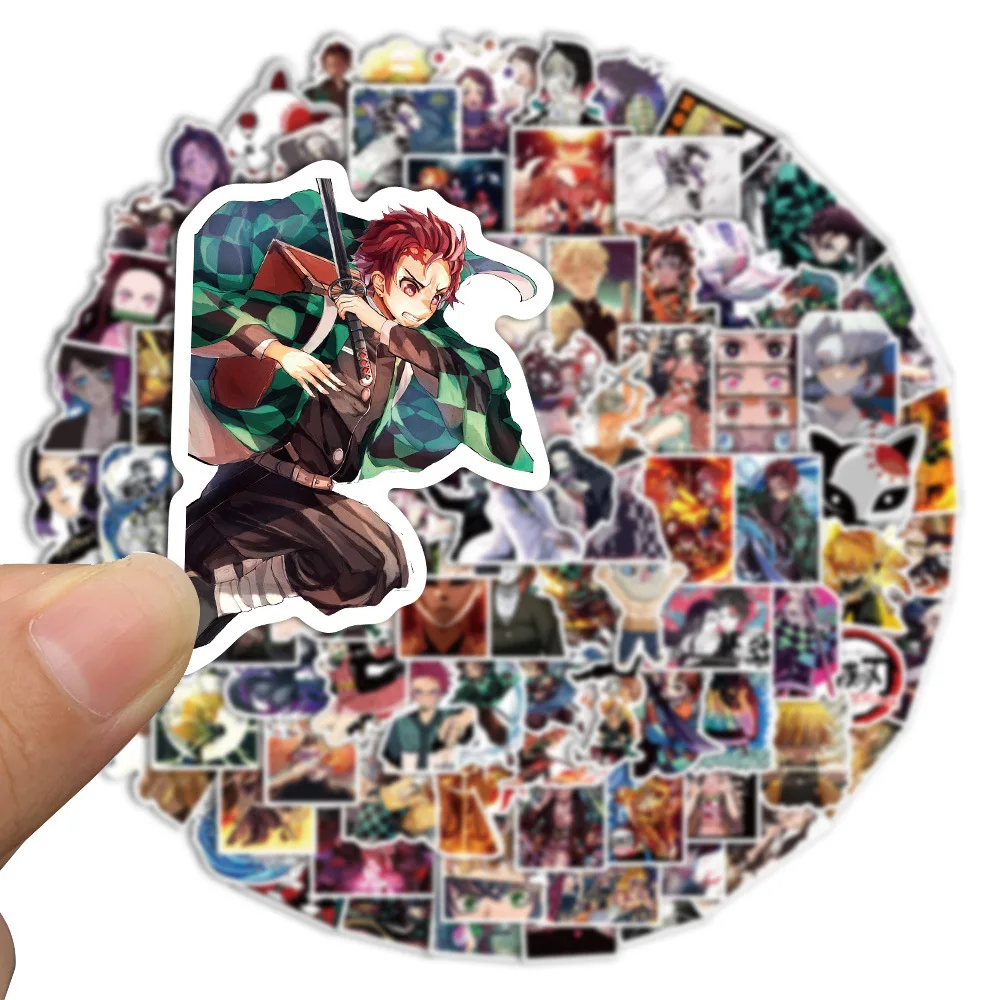 20/50/100Pcs/Set Anime Demon Slayer Graffiti Stickers for Laptop Luggage Bicycle Car Skateboard Computer Waterproof Decal Toys |