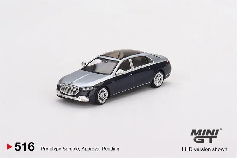 PreOrder MINI GT 1:64 S680 Cirrus серебристый морской синий металлик Модель автомобиля LHD PreOrder MINI GT 1:64 S680 Cirrus серебристый морской синий металлик Модель автомобиля LHD