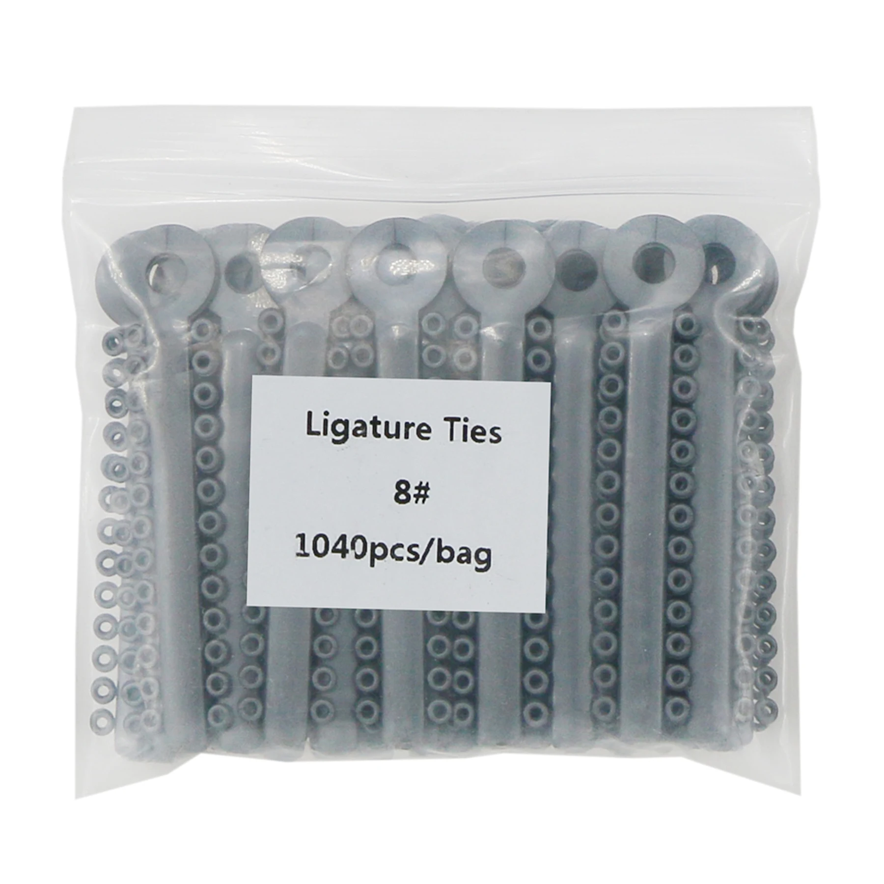 

1040Pcs/Bag Dental Orthodontic Ligature Ties Elastic Rubber Bands Silver Grey Color 8#