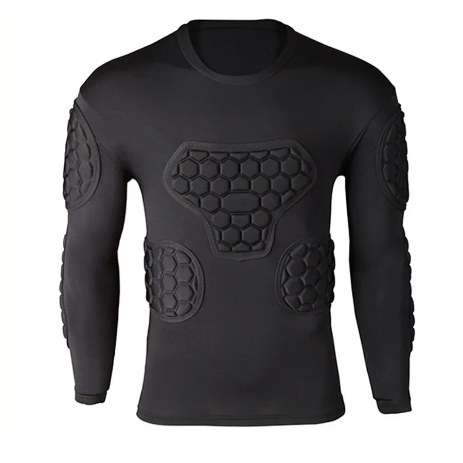 Профессиональные футболки для регби футбола вратаря броня Униформа утолщенная