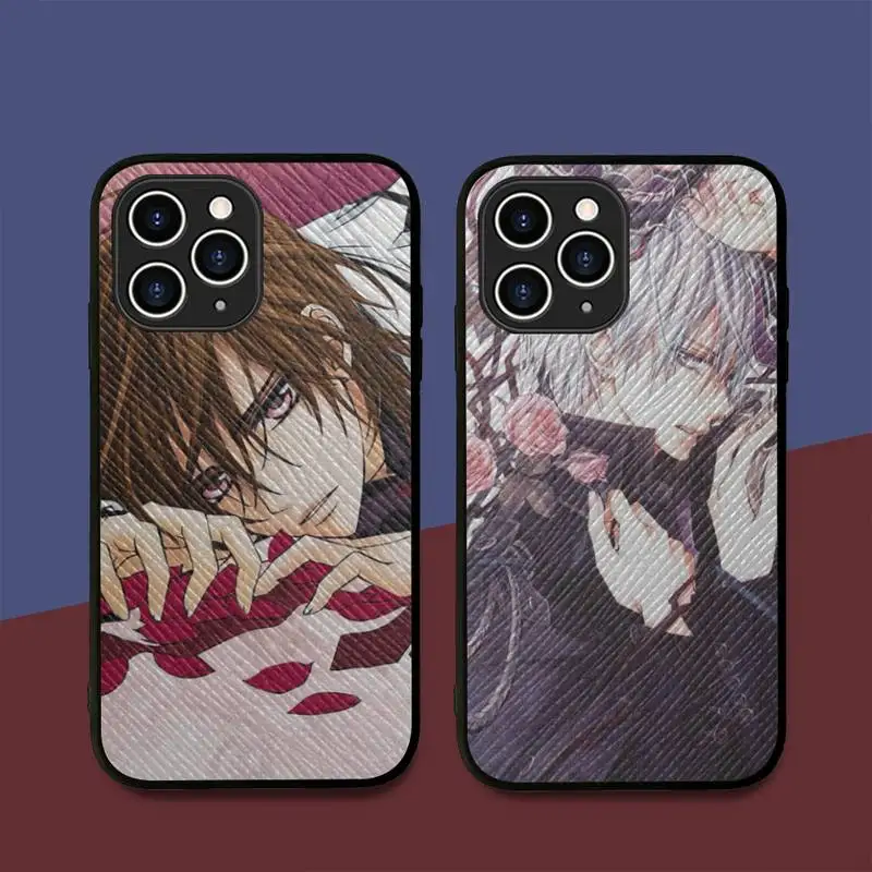 

MaiYaCa Anime Vampire Knight Phone Case Hard Leather Case for iPhone 11 12 13 Mini Pro Max 8 7 Plus SE 2020 X XR XS Coque
